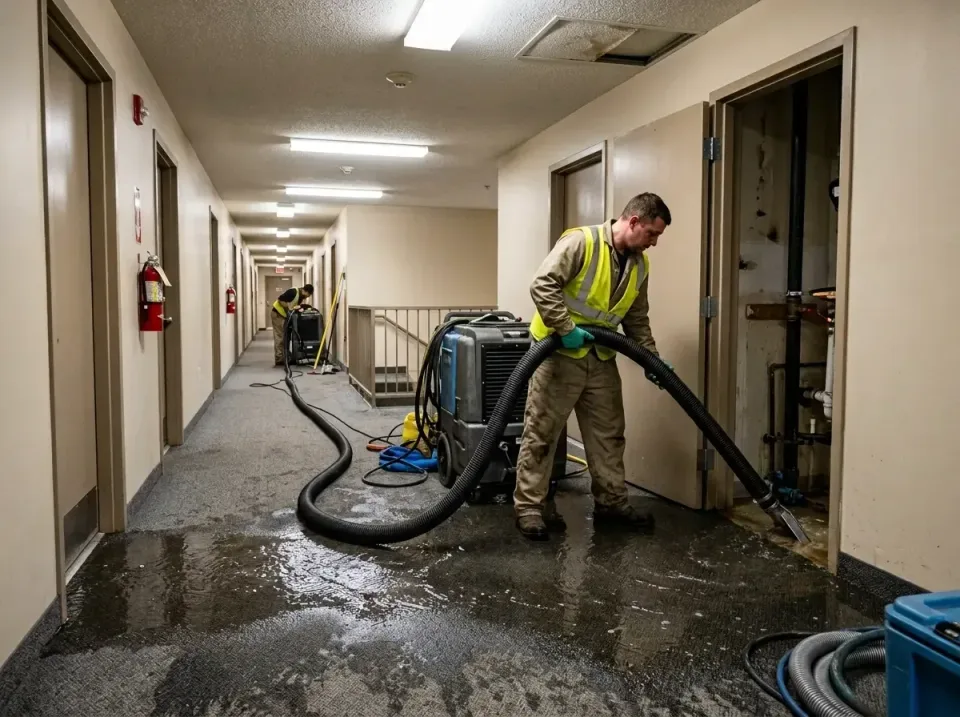 multi-unit-apartment-hallway-f-005 — frequently asked questions, Emergency Burst Pipe Water Extraction & Removal in Olyphant…